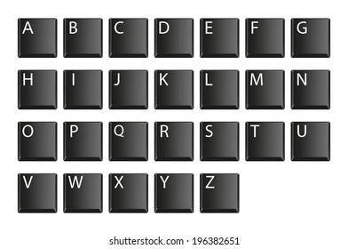 Numbers Numpad Black Keyboard Isolated On Stock Photo 140057668 ...