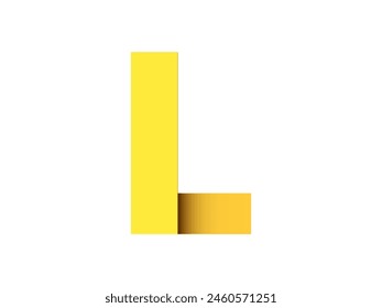Alphabet L Letter illustration vector png 