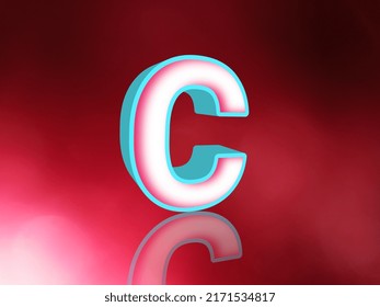 Alphabet Latter C Create 3D Design 