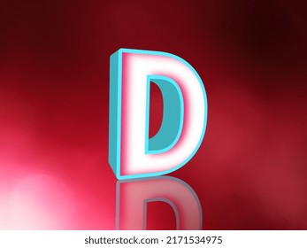 Alphabet Latter D Create 3D Design 