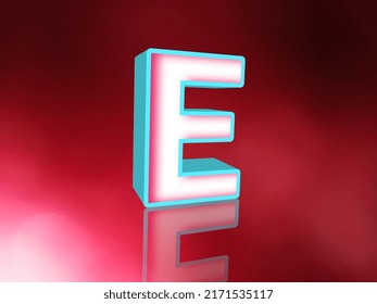 Alphabet Latter E Create 3D Design 