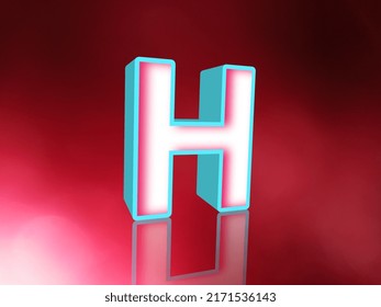 Alphabet Latter H Create 3D Design 