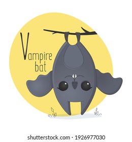 Alphabet Letter Animals Children Illustration Bat Stock Illustration ...