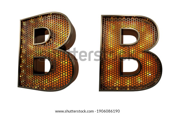 Alphabet Letter B Neon Lights 3d Stock Illustration 1906086190 ...