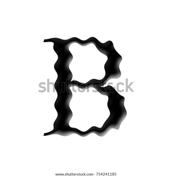 Alphabet Letter B Spooky Ghost Effect 스톡 일러스트 754241185 | Shutterstock