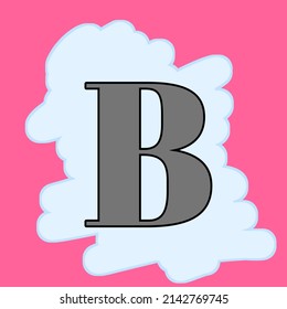 Alphabet Letter Banner Alphabet Letter B Stock Illustration 2142769745 ...