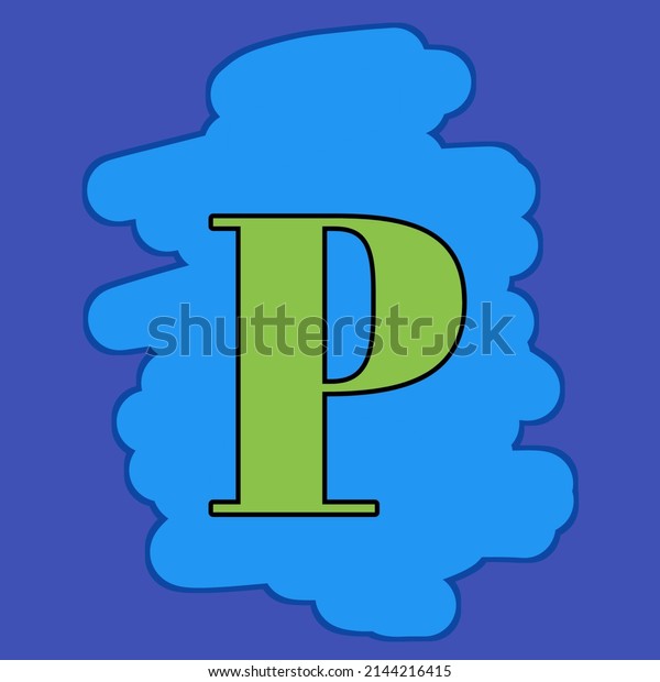 Alphabet Letter Banner Alphabet Letter P Stock Illustration 2144216415 ...