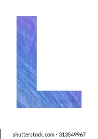 Alphabet Letter L Watercolor Art Stock Illustration 313549967 ...