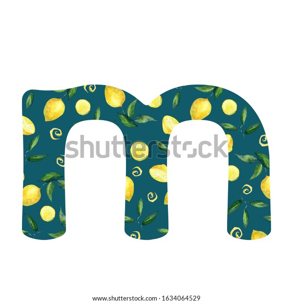 Alphabet Letter M Summer Background Ripe Stock Illustration 1634064529 ...