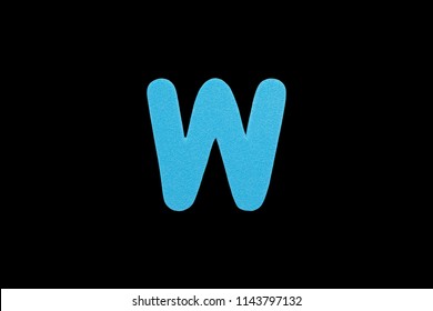 Alphabet Letter W Symbol Sponge Rubber Stock Illustration 1143797132 ...