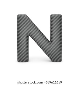 Alphabet Made Carbon Fiber Letter N Stock Illustration 639611659 ...