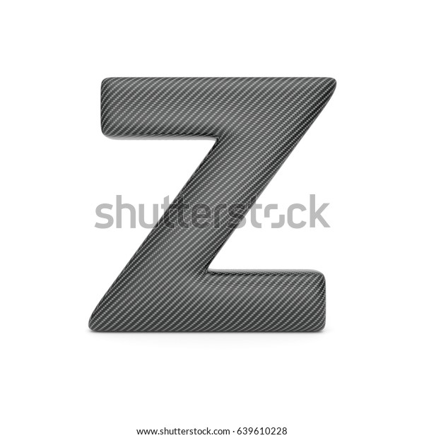 Alphabet Made Carbon Fiber Letter Z Stock Illustration 639610228 ...