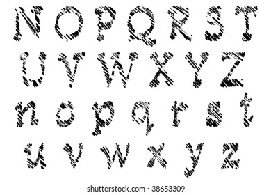 Alphabet Set Illustration N Z Stock Illustration 38653309 | Shutterstock