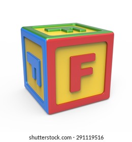 Alphabet Toy Block - Letter F