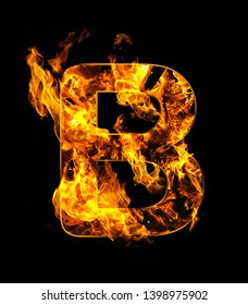 Alphabetic Fire Letters Z Letter B Stock Illustration Shutterstock