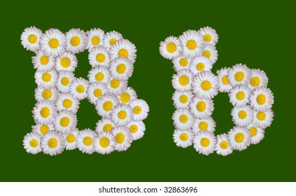 Alphabetical Letter B Made Flowers Clipping Stock Illustration 32863696 ...