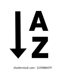 Alphabetical Sort Icon Or Sorting Order Icon 