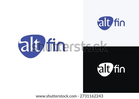 alt handwritten logo design vector