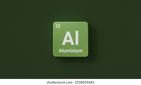 Aluminium is a chemical element, it has symbol Al and atomic number 13. Aluminium has a density lower than that of other common metals, about one-third that of steel.