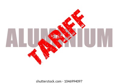 Aluminium tariff rubber stamp