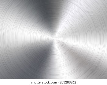 Shiny Brushed Metallic Steel Aluminium Circular Stock Photo (Edit Now ...
