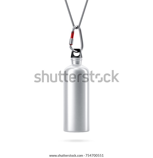 Download Aluminum Sport Bottle Mockup Water Carabiner Stock Illustration 754700551