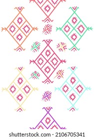 Amazigh moroccan Berber pattern for textile