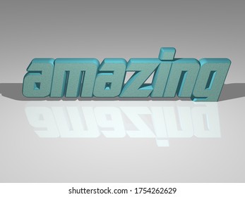 AMAZING 3D Text Illustrated With Light Perspective And Shades, A Picture Ideal For Rich Graphical Context