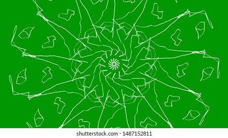 Amazing 4k Picture Quality With Zigzag Pattern Of Flower On Green Background Of Floral Effect In Beautiful Artwork Useful For Computer And Laptop Wallpaper