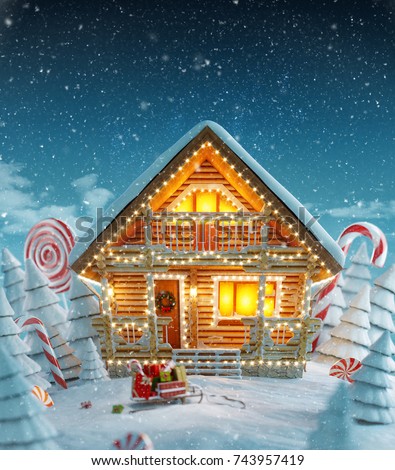 Similar – Image, Stock Photo winter dream Winter firs