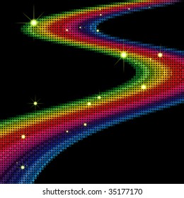 amazing rainbow dot background