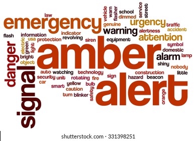 Amber Alert Word Cloud