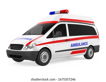 Ambulance Car Isolated 3d Rendering Stock Illustration 1675357246 ...