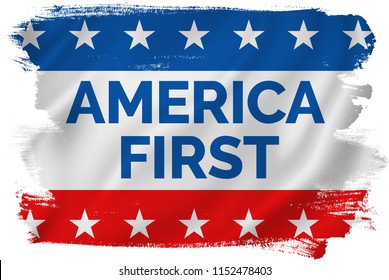 America First Campaign Flag USA Banner.