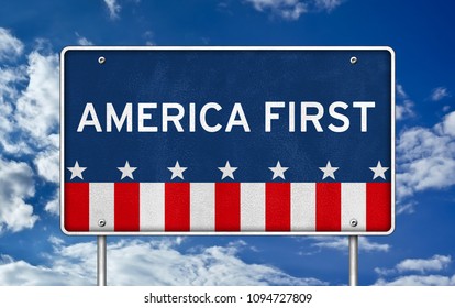 America First - Road Sign Concept