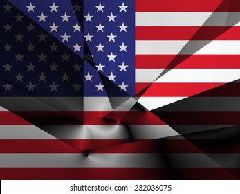 なびくアメリカ国旗 のイラスト素材 Shutterstock