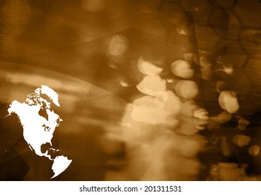 America map technology style artwork for your design