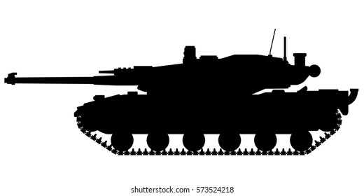 American Battle Tank Silhouette. American Main Battle Tank. Army Tank. Abrams Tank.