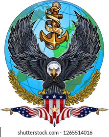 159 Eagle globe and anchor Images, Stock Photos & Vectors | Shutterstock