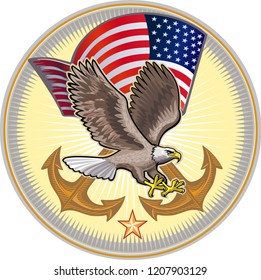 Us Navy Eagle Stock Vector (Royalty Free) 265749335 | Shutterstock