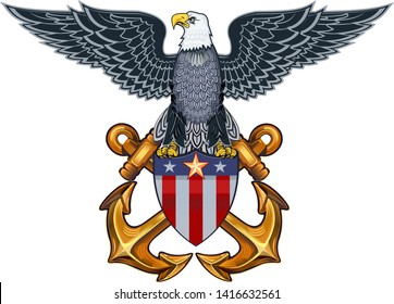 American Eagle Usa Flags Stock Illustration 1416632561 | Shutterstock