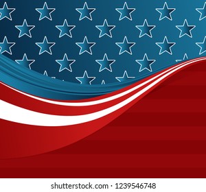 American Flag Concept Background Stock Illustration 1239546748 ...