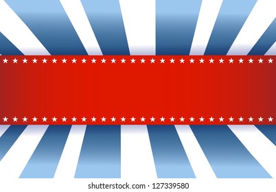 American Flag Design, red white and blue background