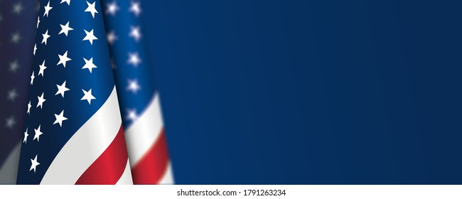 American flag for Patriot day, Memorial day, Independence day