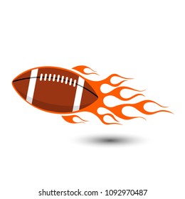 American Football Ball Tail Flame Stock Illustration 1092970487 ...