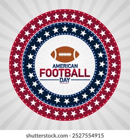 American Football Day. November 5. Holiday concept. Template for background, banner, card, poster with text inscription. Modern illustration - Powered by Shutterstock