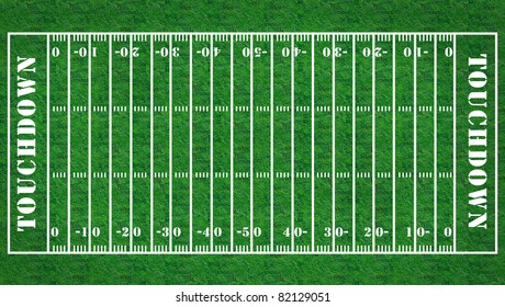 American Football Field Grass Texture Background Stock Illustration ...