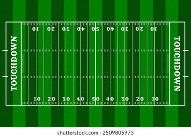 American Football Field with Green Background, Vector Illustration Abstract Editable image - Powered by Shutterstock