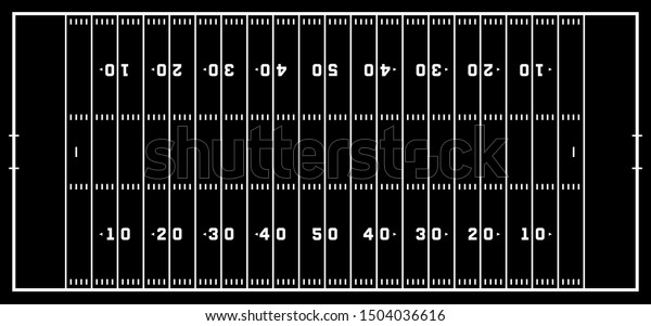 American Football Field Marking Football Field Stock Illustration ...