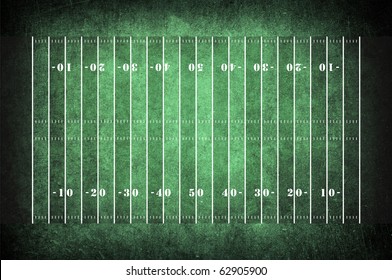 american football field pattern on the dark green grunge